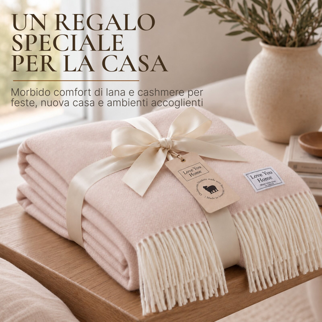 Coperta in cachemire con motivo a spina di pesce mérinos · 8