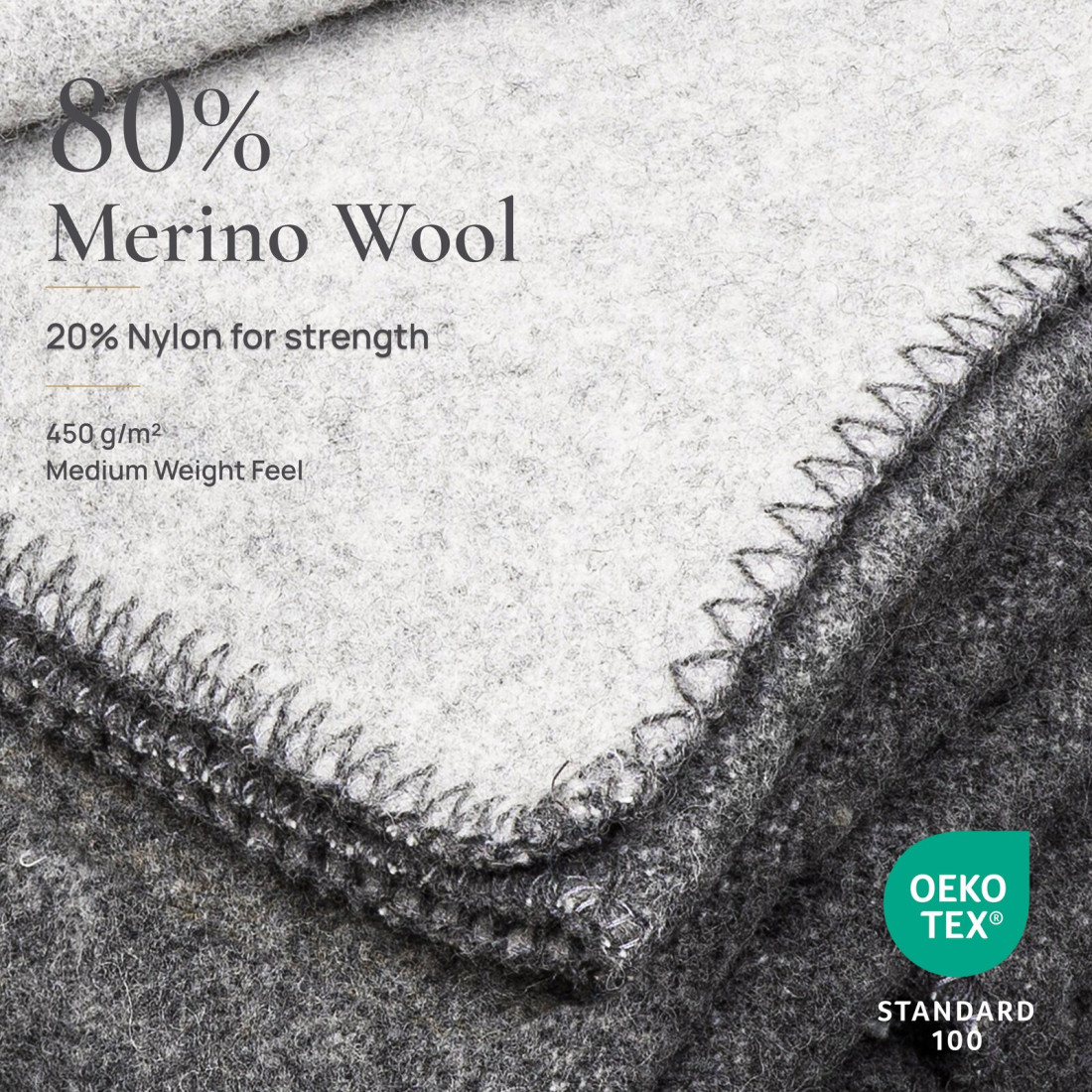 Coperta in lana merino 80% · 3