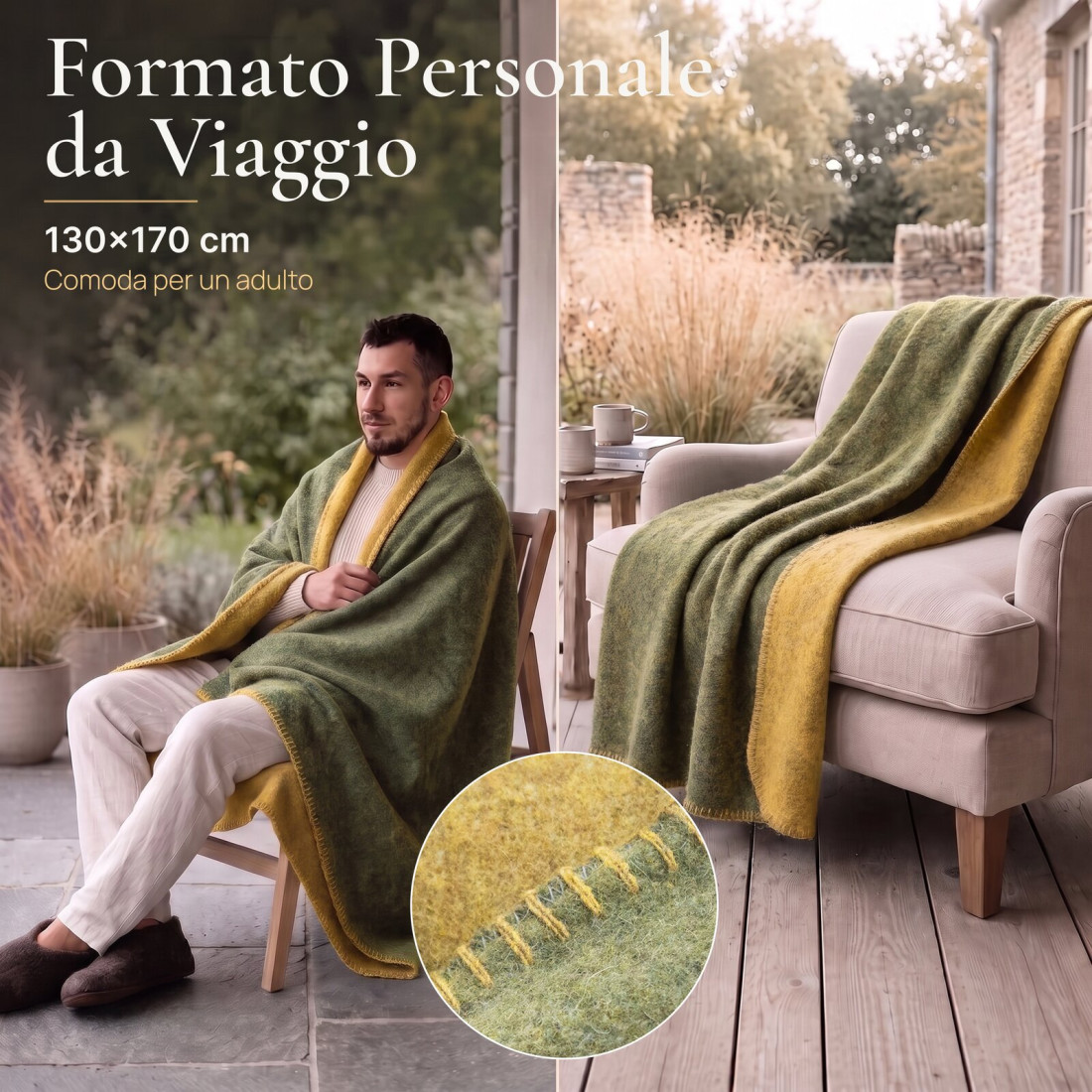 Coperta reversibile 100% lana · 4