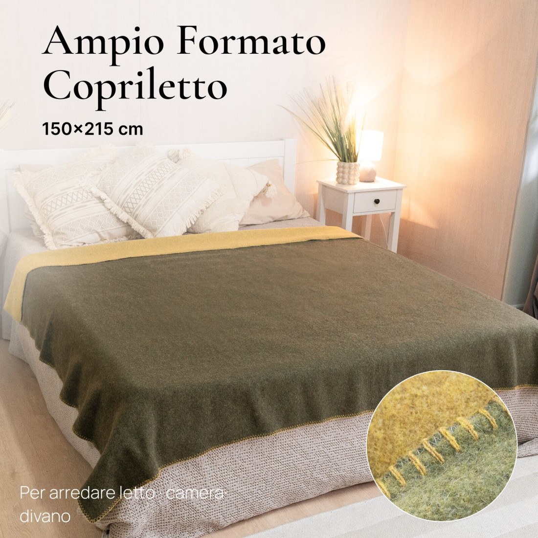 Coperta reversibile 100% lana · 4