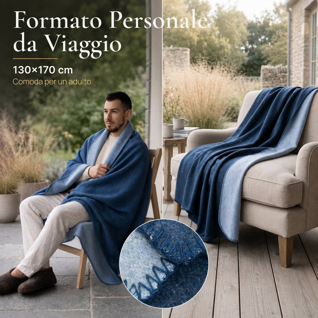 Coperta reversibile 100% lana · 4