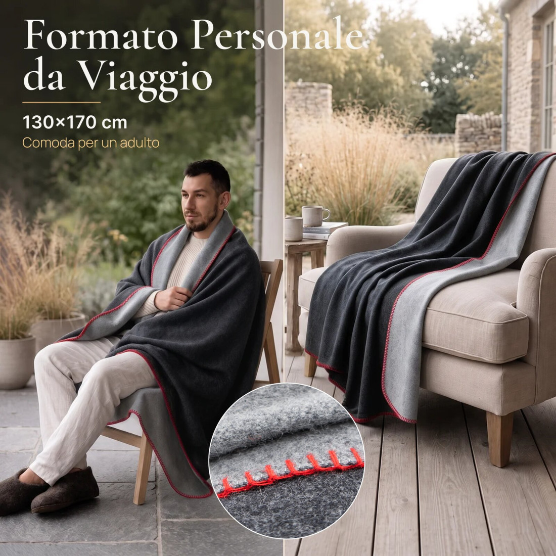 Coperta reversibile 100% lana · 4