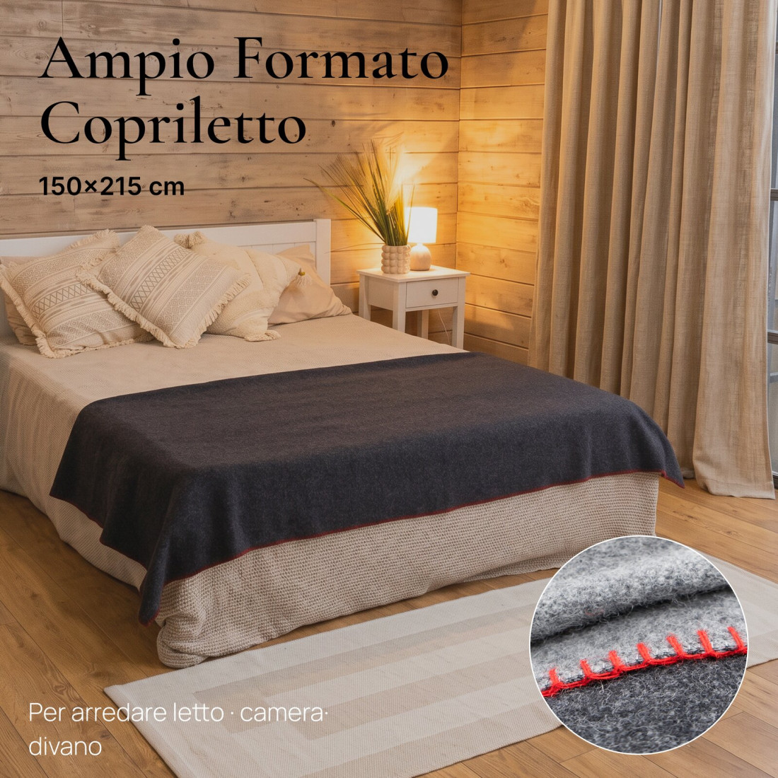 Coperta reversibile 100% lana · 4