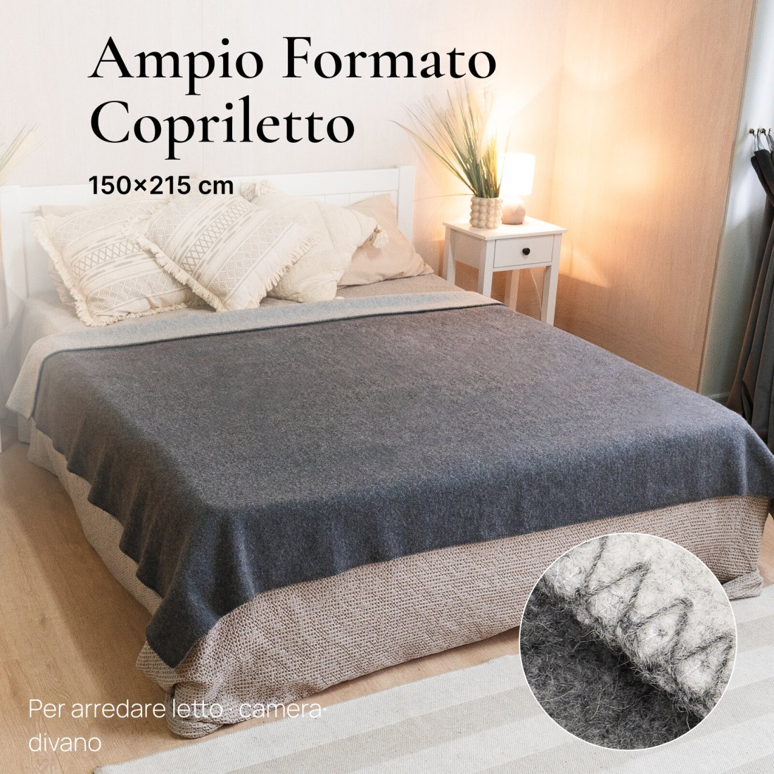Coperta reversibile 100% lana · 4