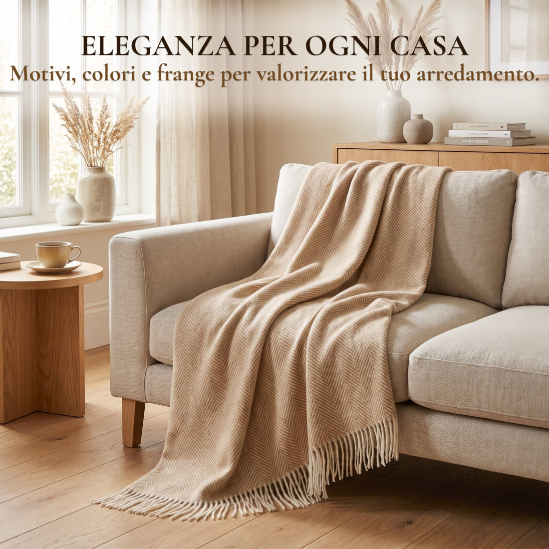 Coperta in lana merino angoli Chevron · 5