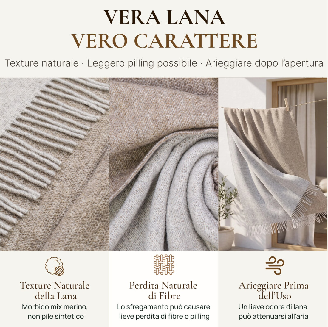 Coperta reversibile in lana merino · 8