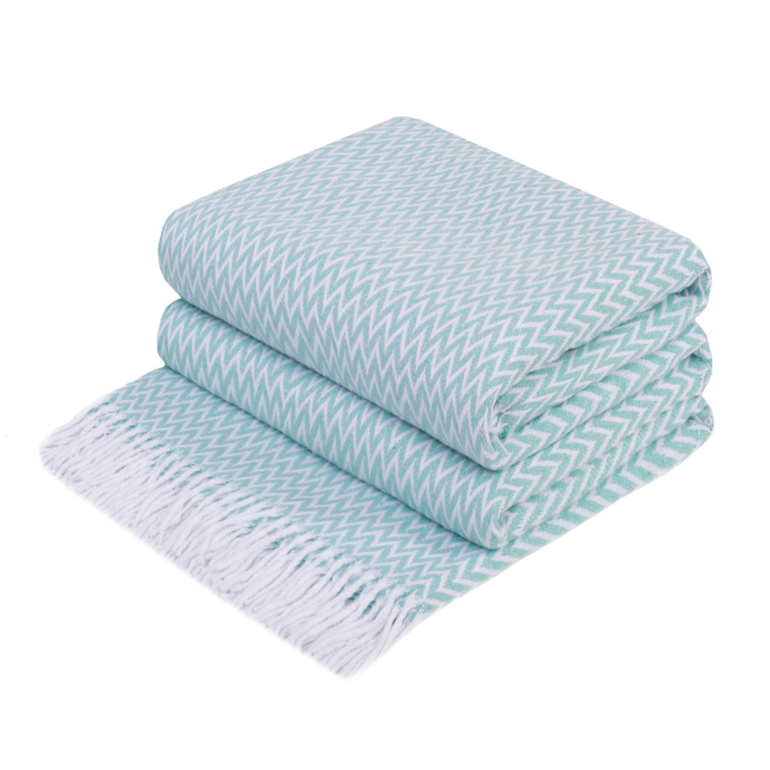 Coperta in cotone angoli Chevron