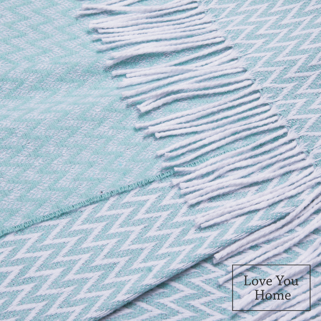 Coperta in cotone angoli Chevron · 2