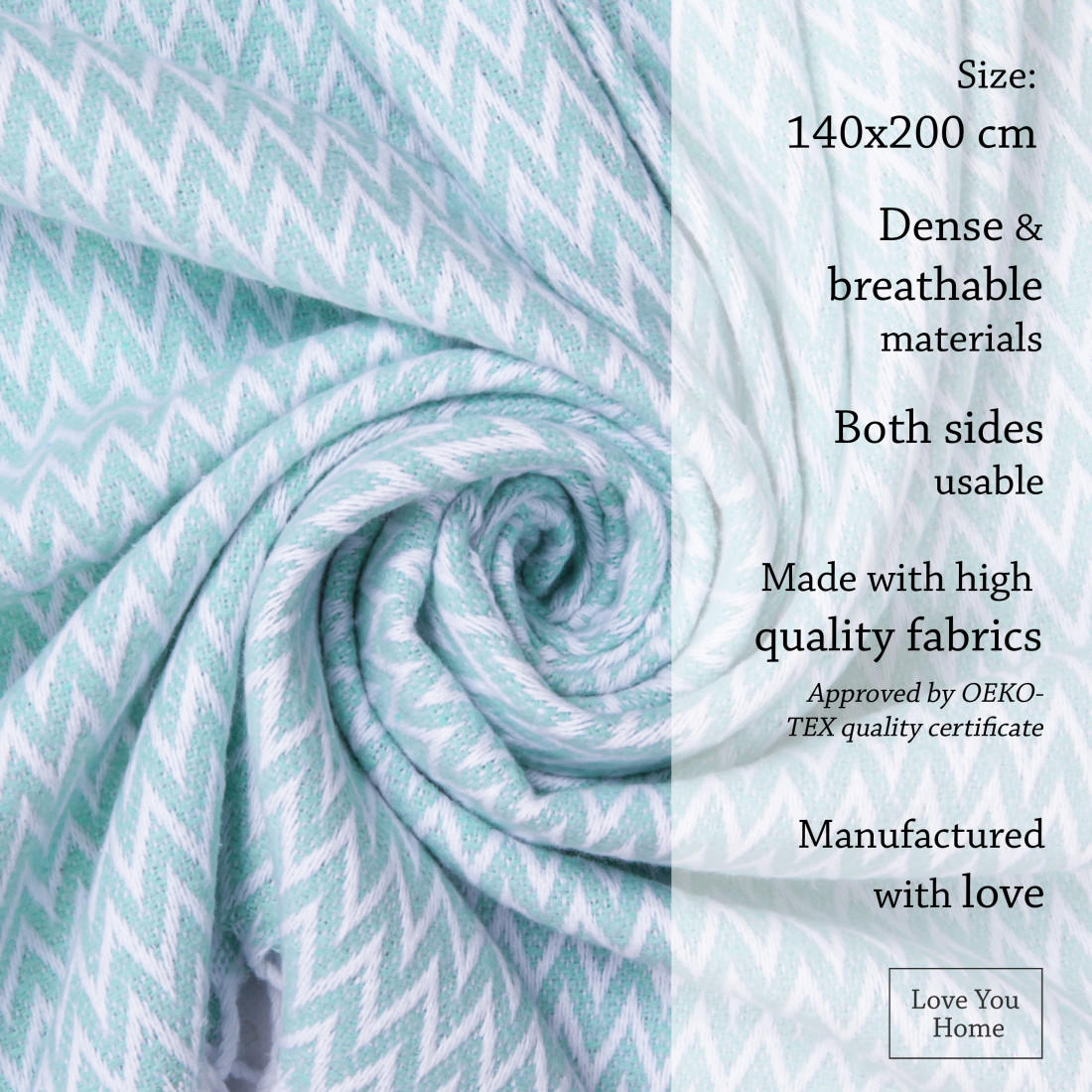 Coperta in cotone angoli Chevron · 4