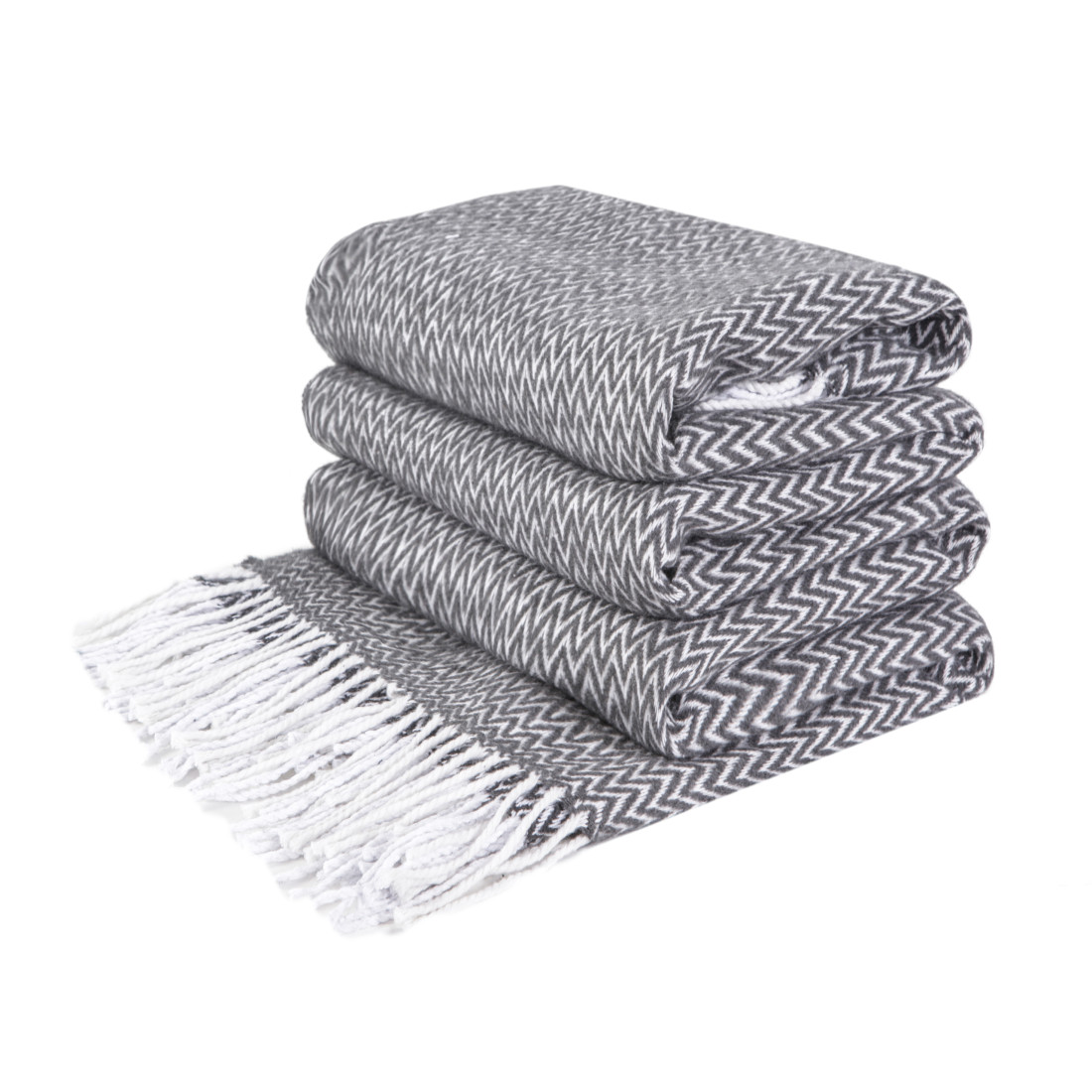 Coperta in Cotone Angoli Chevron