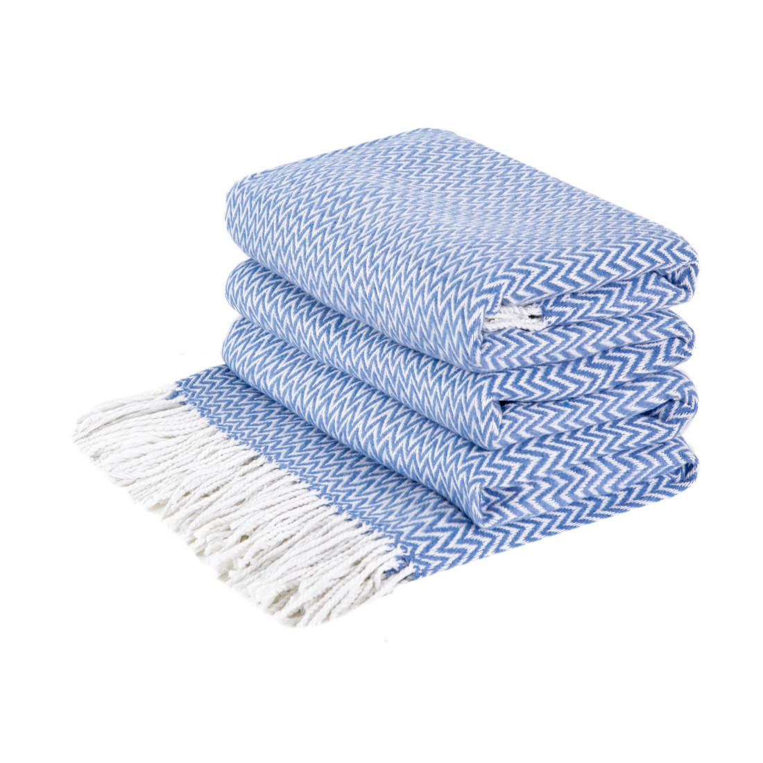Coperta in Cotone Angoli Chevron