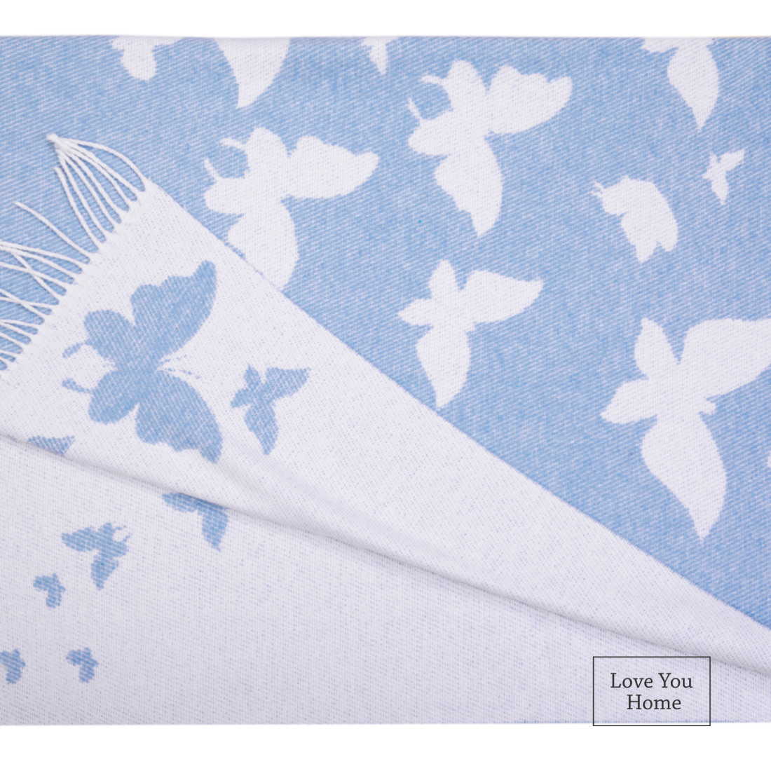 Coperta in cotone farfalle · 2