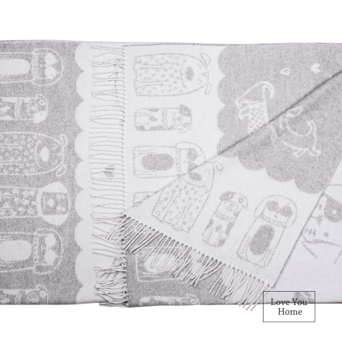 Coperta in Cotone Cani & Cuccioli · 2