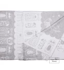Coperta in Cotone Cani & Cuccioli LoveYouHome (140x200 cm / Grigio Chiaro - Bianco)