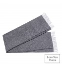 Coperta in Cotone Quadrati & Rombi LoveYouHome (140x200 cm / Grigio Scuro - Bianco)