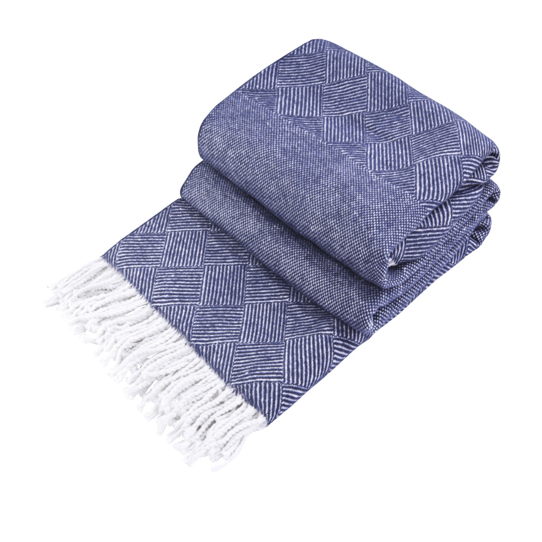 Coperta in Cotone Quadrati & Rombi
