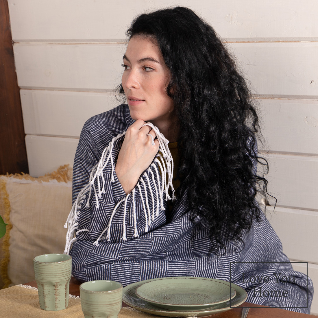 Coperta in Cotone Quadrati & Rombi · 5