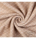 Coperta di cotone Geometria LoveYouHome (140x200 cm / Beige - Bianco)