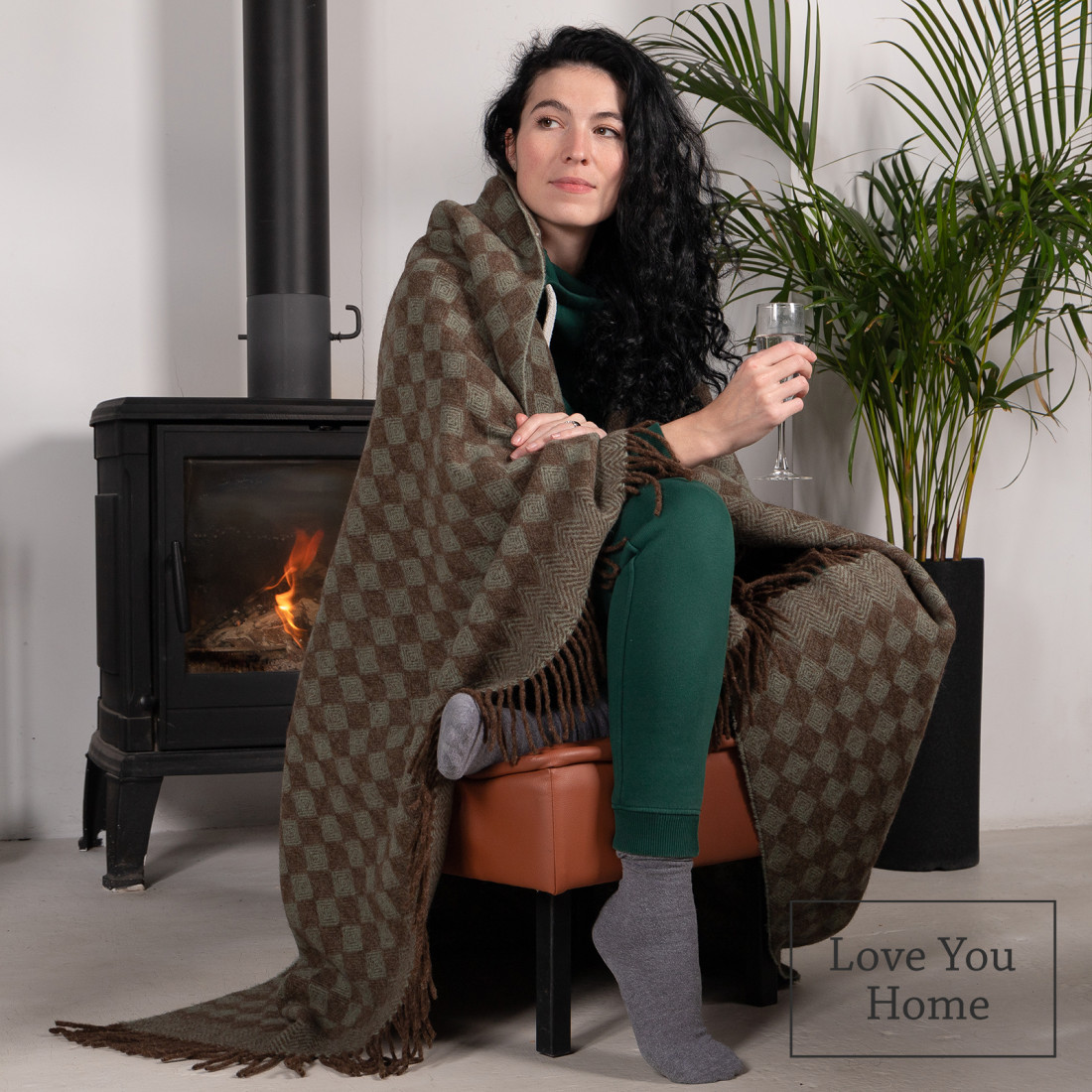 Coperta in lana vergine a rombi · 6
