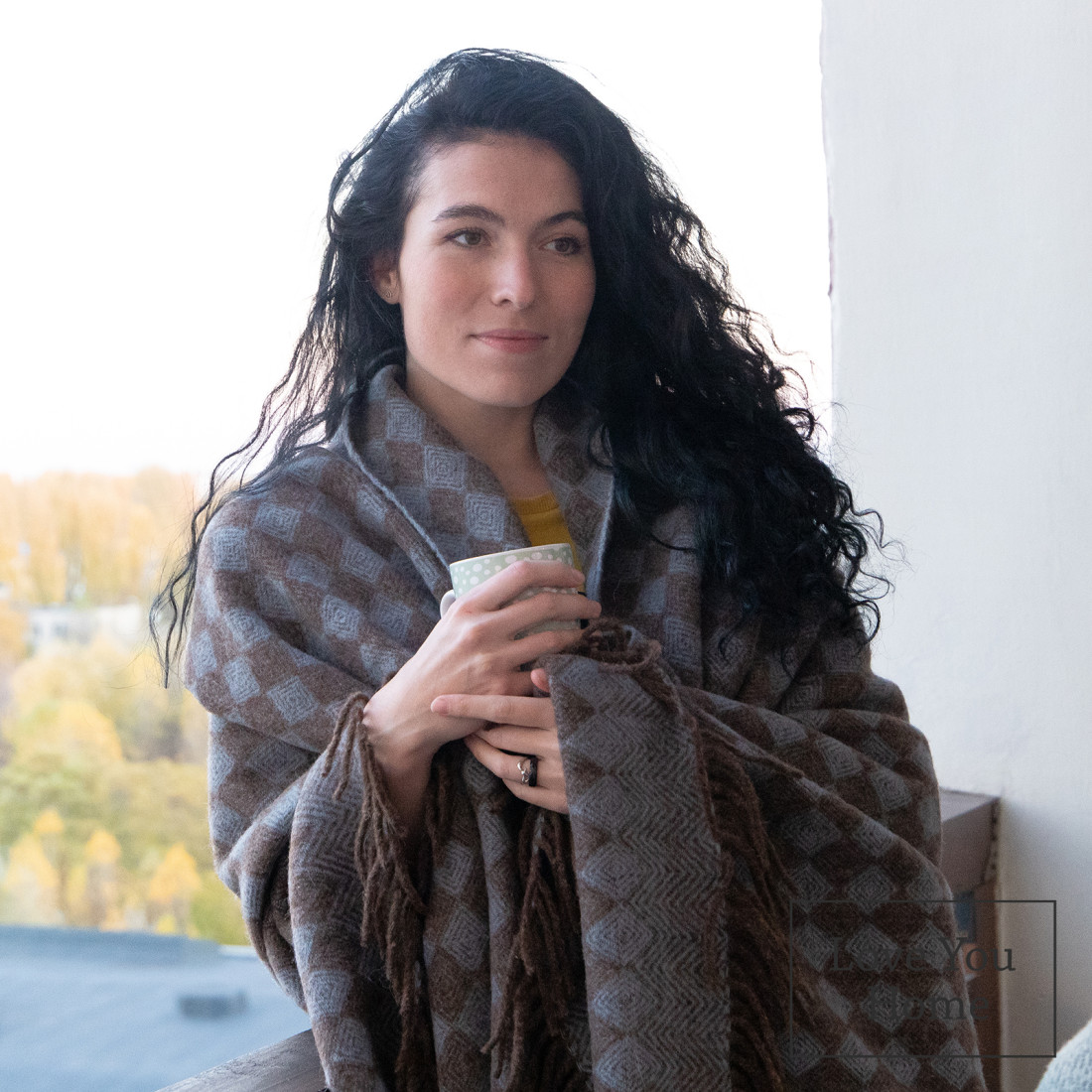 Coperta in lana vergine motivo a rombi · 5
