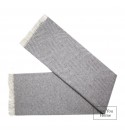 Coperta in lana merino a rombi LoveYouHome (140x200 cm / grigio - bianco)