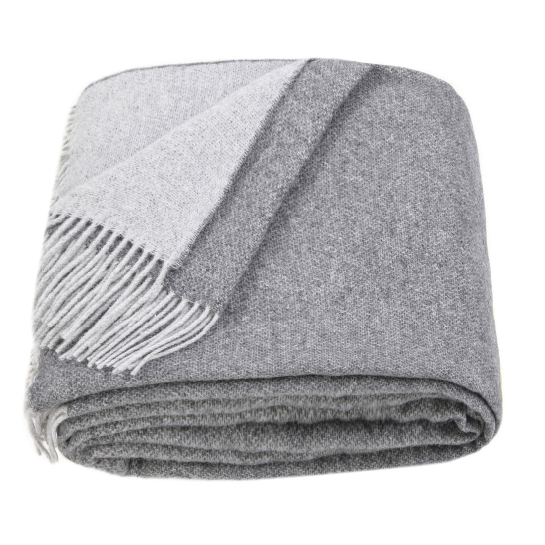 Coperta reversibile in lana merino