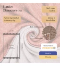 Coperta reversibile in lana merino LYHome (140x200 cm / Terracotta - Bianco)