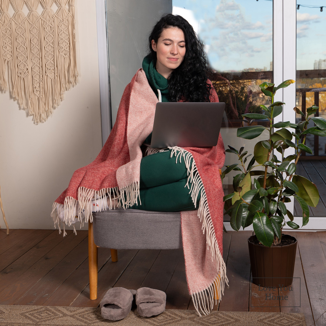 Coperta reversibile in lana merino · 4
