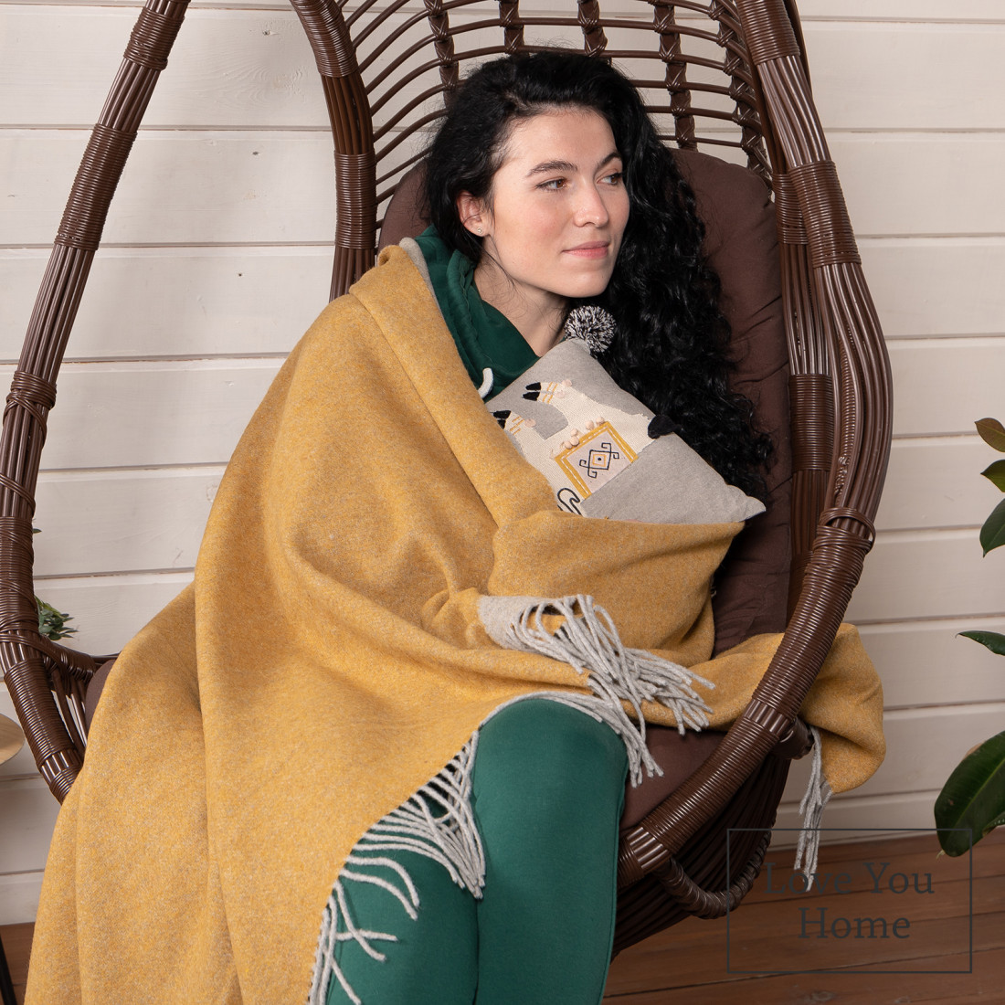 Coperta reversibile in lana merino · 4
