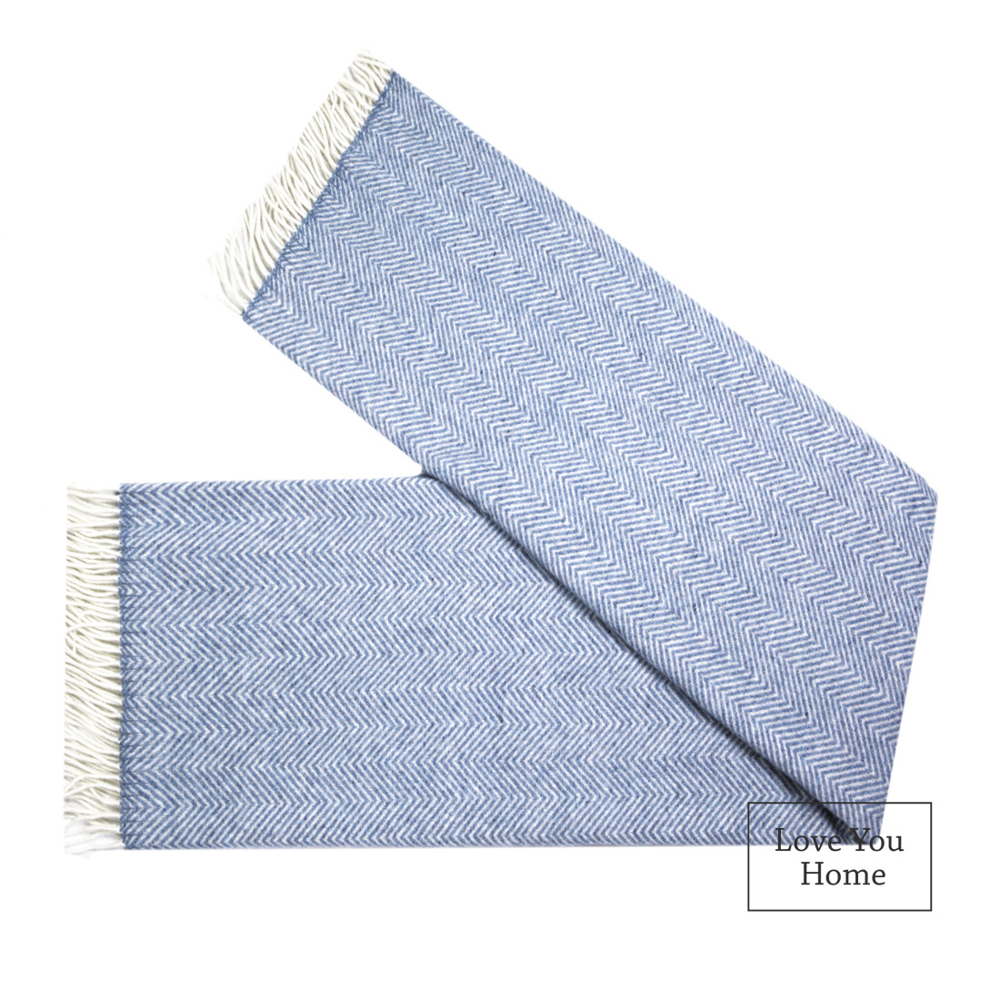 Coperta in lana merino angoli Chevron · 5