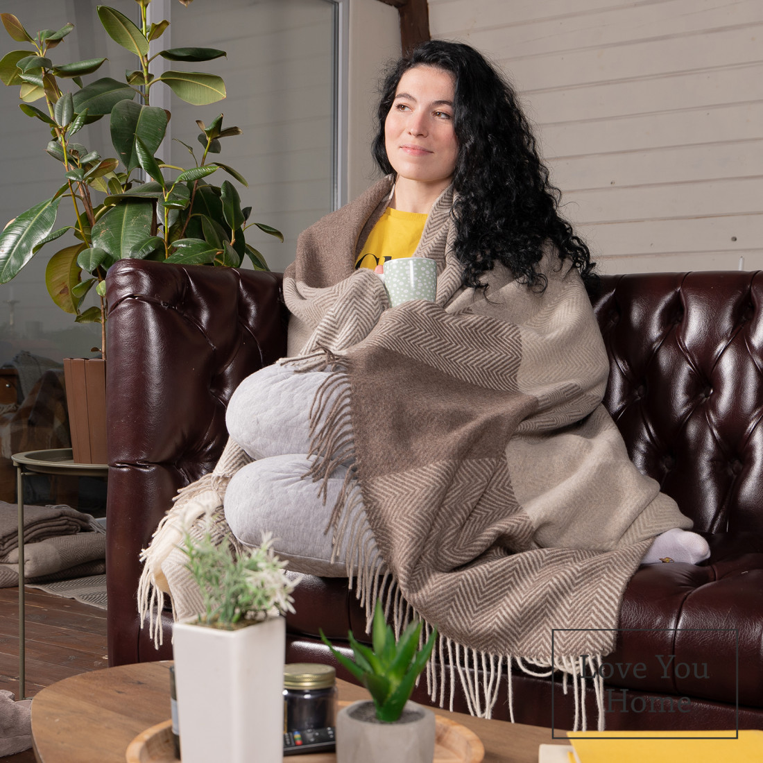 Coperta in lana merino a quadretti · 4