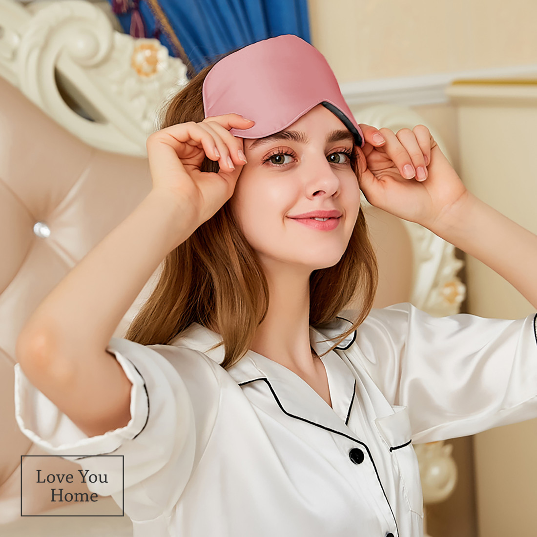 Maschera per dormire in seta con tappi per le orecchie · 2